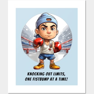 Male Boxing Kickboxing Muay Thai Fighter Posters and Art